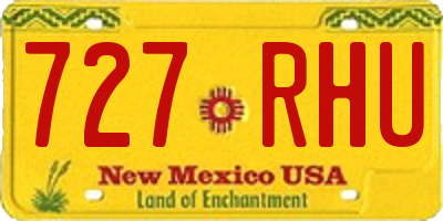 NM license plate 727RHU