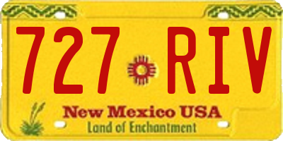 NM license plate 727RIV