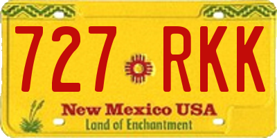 NM license plate 727RKK