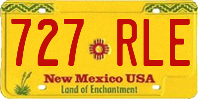 NM license plate 727RLE
