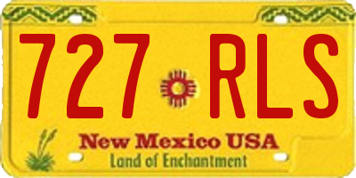 NM license plate 727RLS