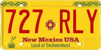 NM license plate 727RLY