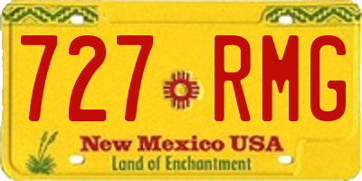 NM license plate 727RMG