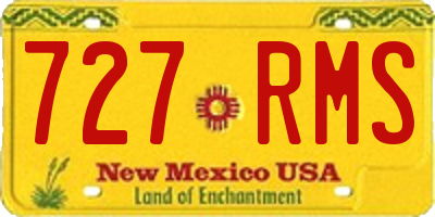 NM license plate 727RMS