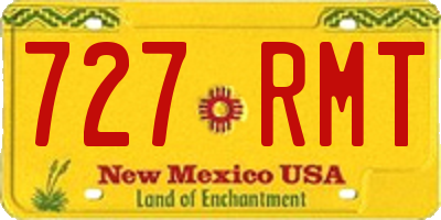 NM license plate 727RMT
