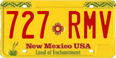 NM license plate 727RMV
