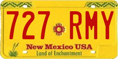 NM license plate 727RMY
