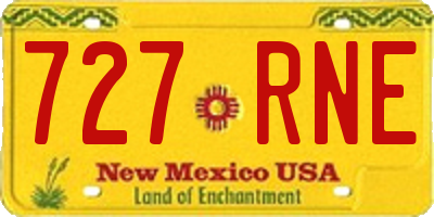 NM license plate 727RNE