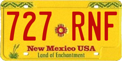 NM license plate 727RNF