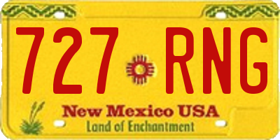 NM license plate 727RNG