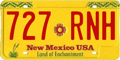 NM license plate 727RNH
