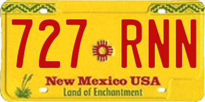 NM license plate 727RNN
