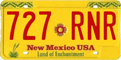 NM license plate 727RNR
