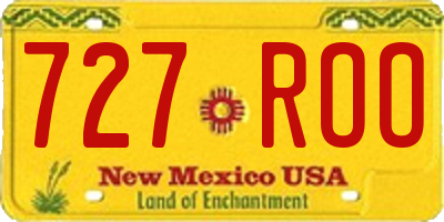 NM license plate 727ROO