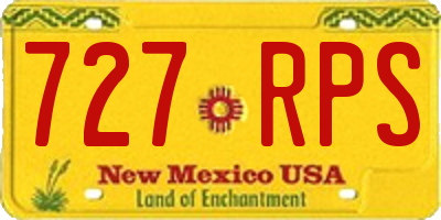 NM license plate 727RPS