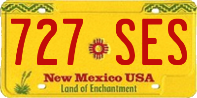 NM license plate 727SES