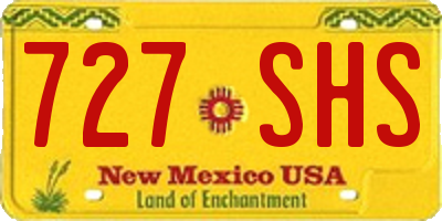 NM license plate 727SHS