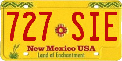 NM license plate 727SIE