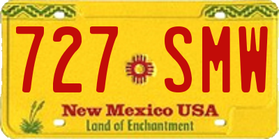 NM license plate 727SMW