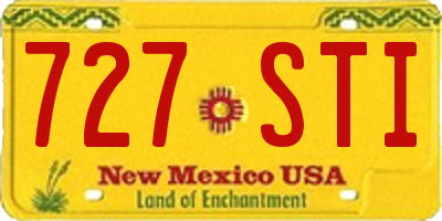 NM license plate 727STI