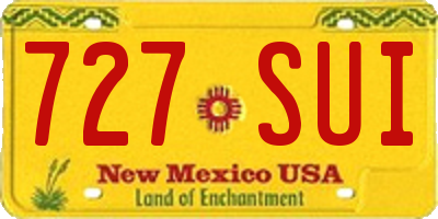 NM license plate 727SUI