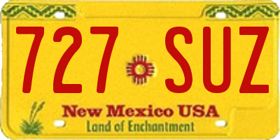 NM license plate 727SUZ