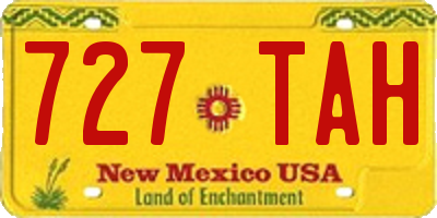 NM license plate 727TAH