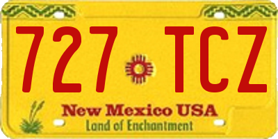 NM license plate 727TCZ