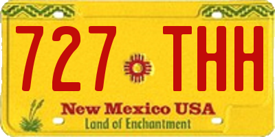 NM license plate 727THH