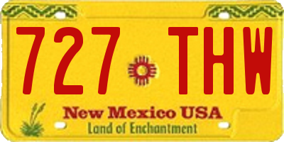 NM license plate 727THW