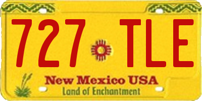 NM license plate 727TLE