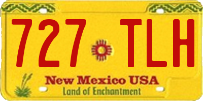 NM license plate 727TLH
