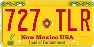 NM license plate 727TLR