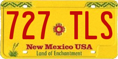NM license plate 727TLS