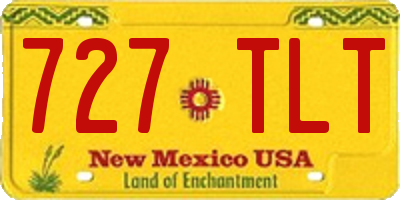 NM license plate 727TLT