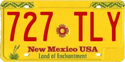 NM license plate 727TLY