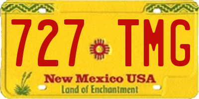 NM license plate 727TMG
