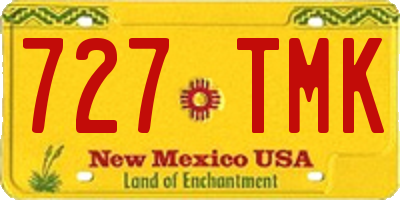 NM license plate 727TMK