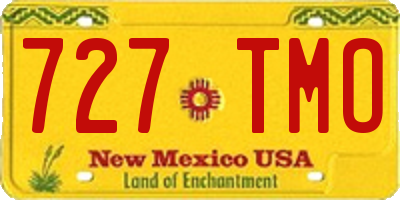 NM license plate 727TMO