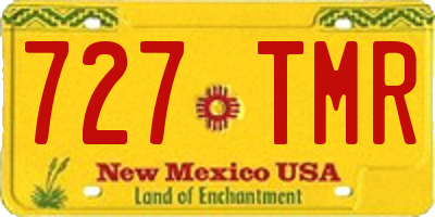 NM license plate 727TMR