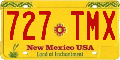 NM license plate 727TMX