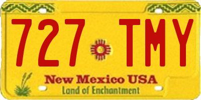 NM license plate 727TMY