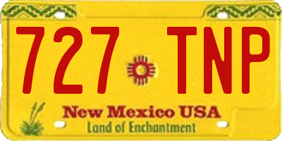 NM license plate 727TNP