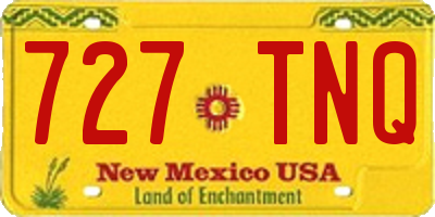 NM license plate 727TNQ