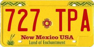 NM license plate 727TPA