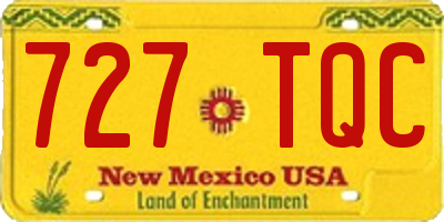 NM license plate 727TQC