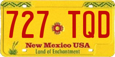 NM license plate 727TQD