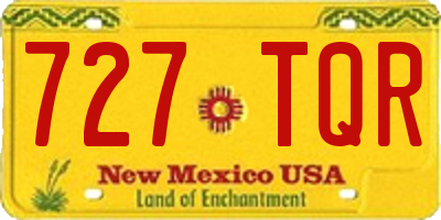 NM license plate 727TQR
