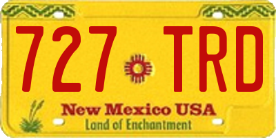 NM license plate 727TRD