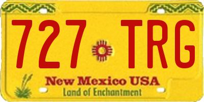 NM license plate 727TRG